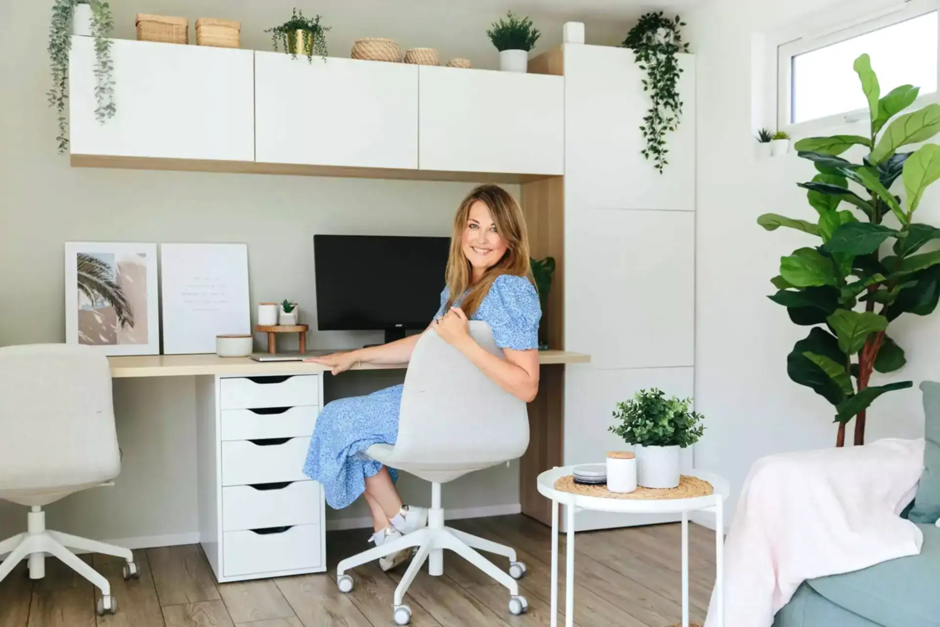 boho home office
