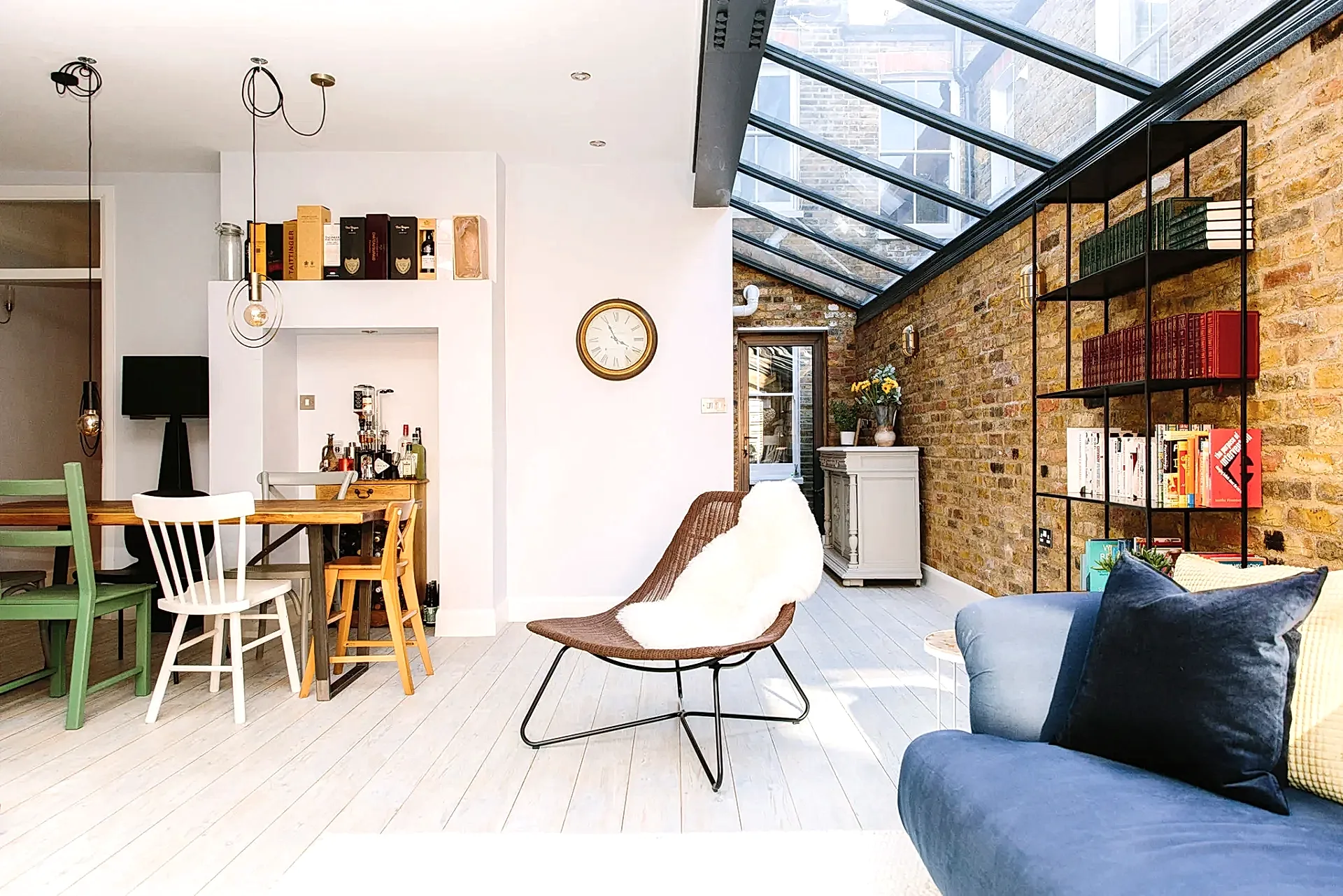 open plan kitchen living room