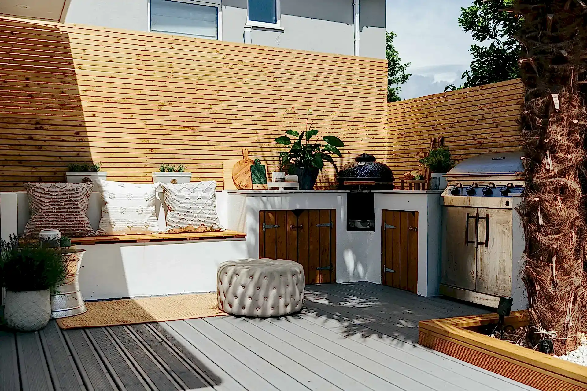 natural inspired outdoor kitchen