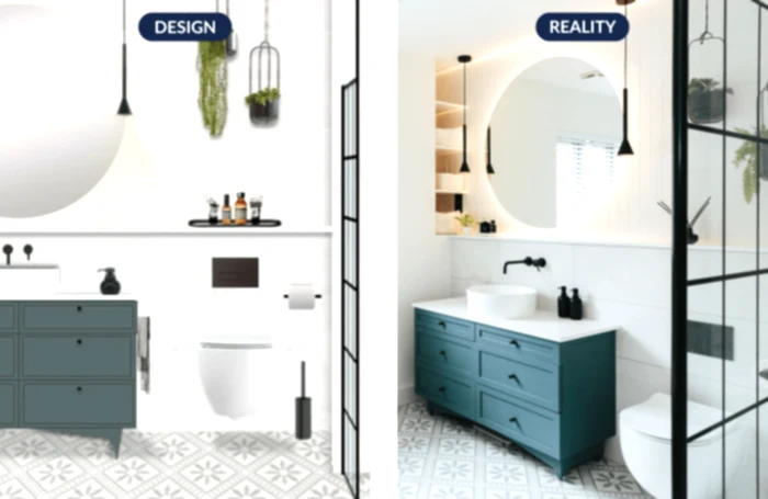 bathroom before and after