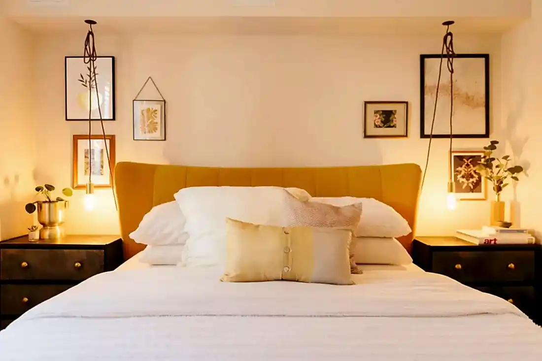 Modern bedroom colour scheme