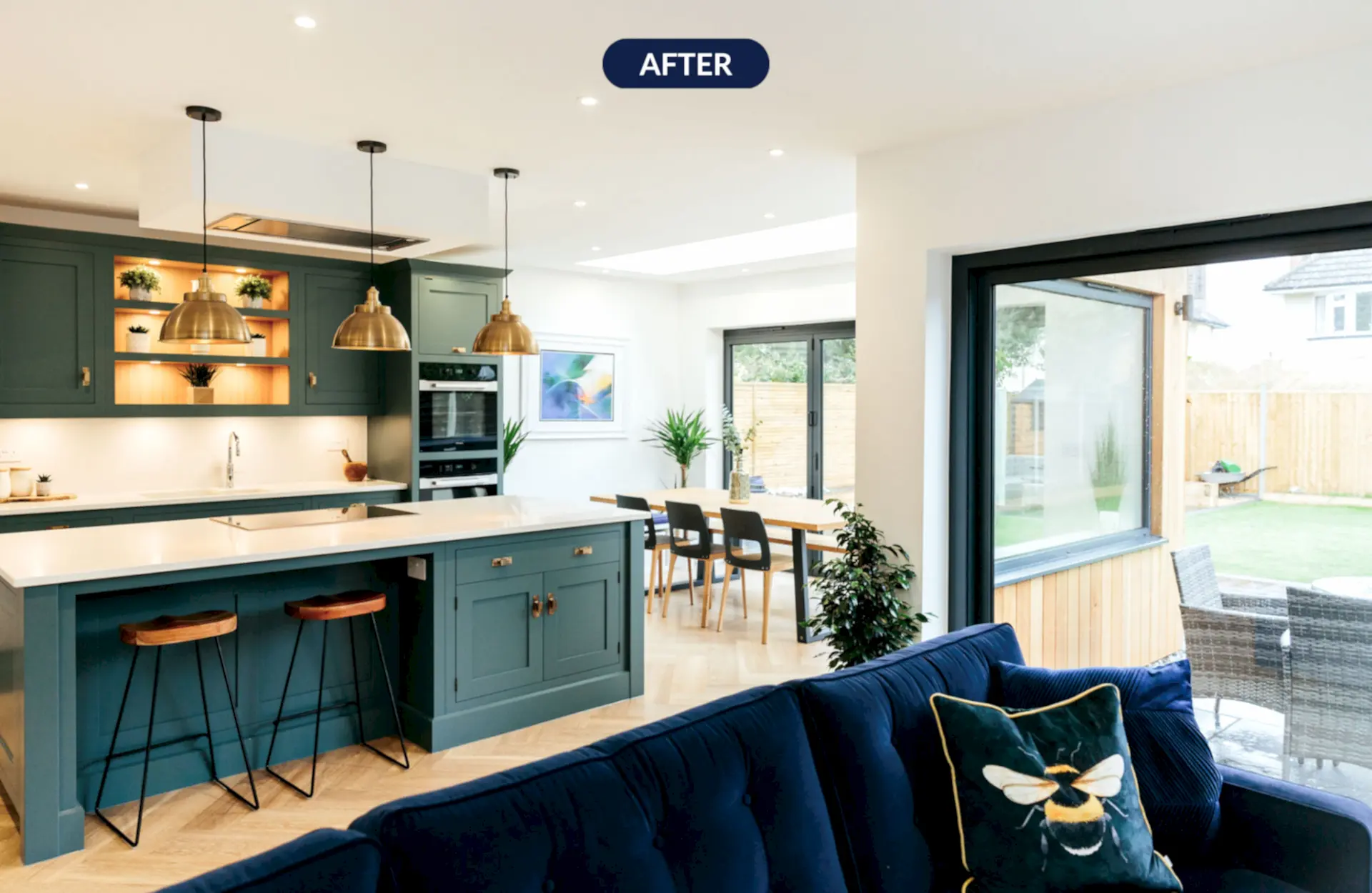 open plan, multi-purpose living space