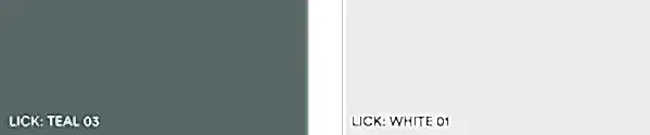 Teal and white living room colour scheme