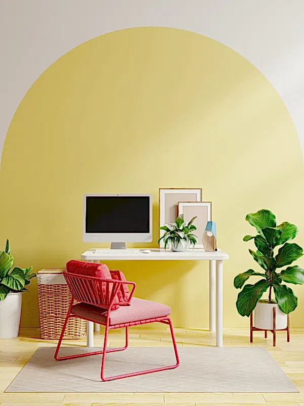 Paint ideas to zone your home office