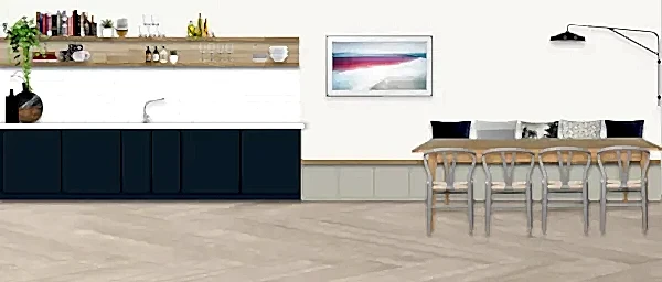 open plan home layout