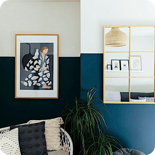 Three-Quarter Painted Walls Tutorial